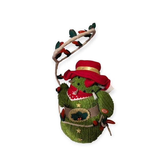 Collections ETC Christmas Holiday Saguaro Cowboy Animated Musical Cactus - Picture 4 of 16